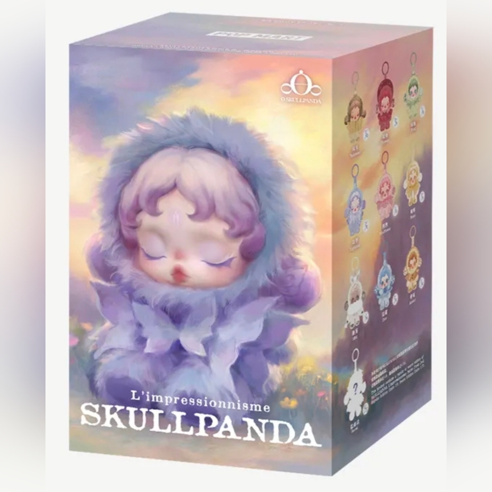 AUTHENTIC POP MART SKULLPANDA L'impressionnisme Plush Pendant - CONFIRMED